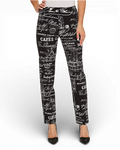 Krazy Larry P507 Pull on Pant - Black French News