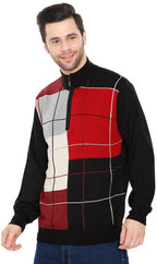 Color Block Quarter Zip Sweater