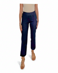Krazy Larry P600 Pull on Wide Ankle Pant - Blue Denim