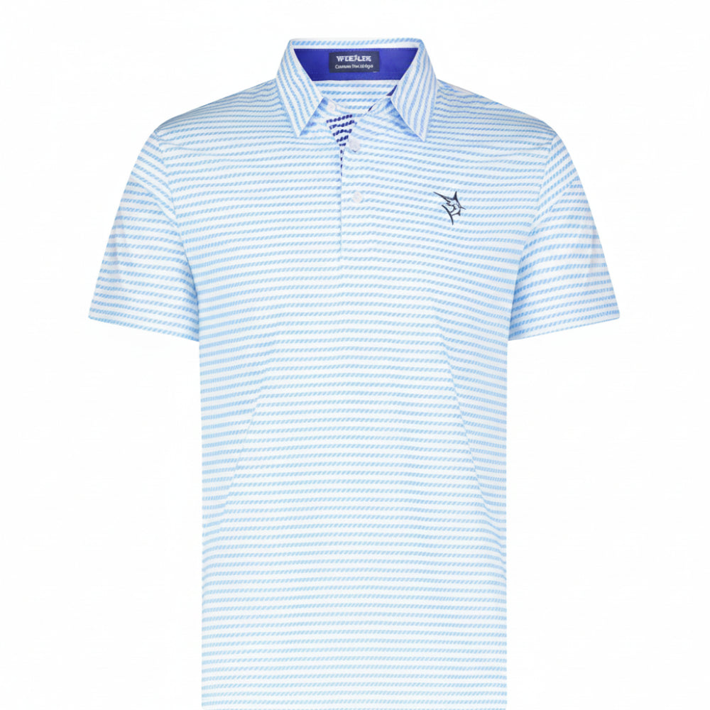 Dockline Striped Performance Polo