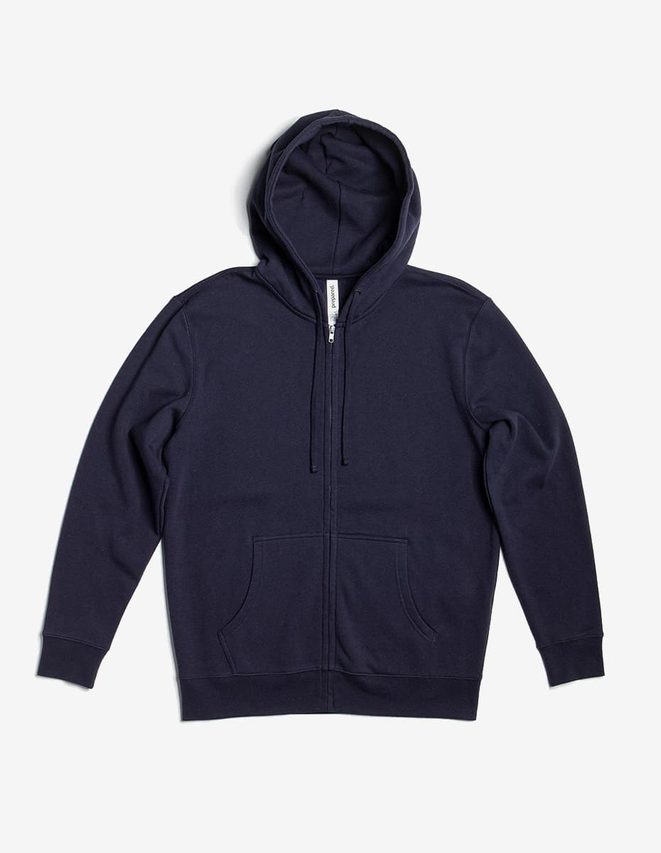 Midweight Fleece Zip Hoodie