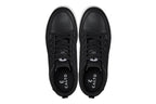 CALTO - Q271  - 2 Inches Taller (Black Noir) - Elevated Leatherette Micro-Perforated Sneakers