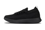 CALTO - QA060 - 2.4 Inches Taller (Black/Black Sole) - Lightweight Knitted Sneakers