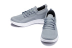 CALTO - QA065 - 2.4 Inches Taller (Grey/White Sole) - Lightweight Knitted Sneakers