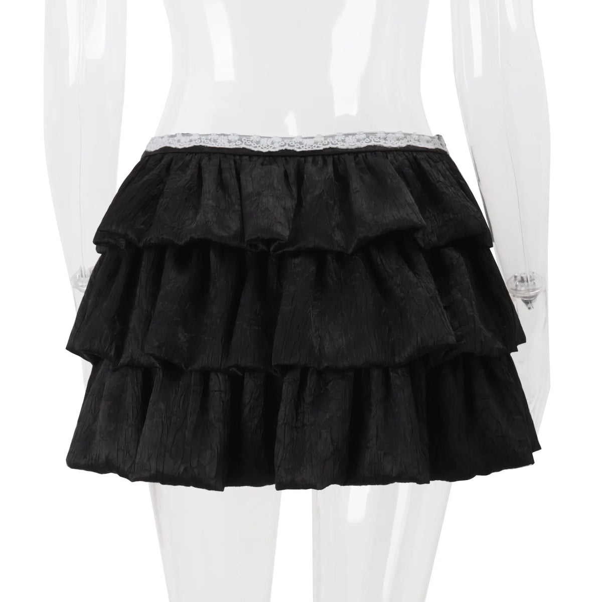 Pleated A-Line Mini Skirt