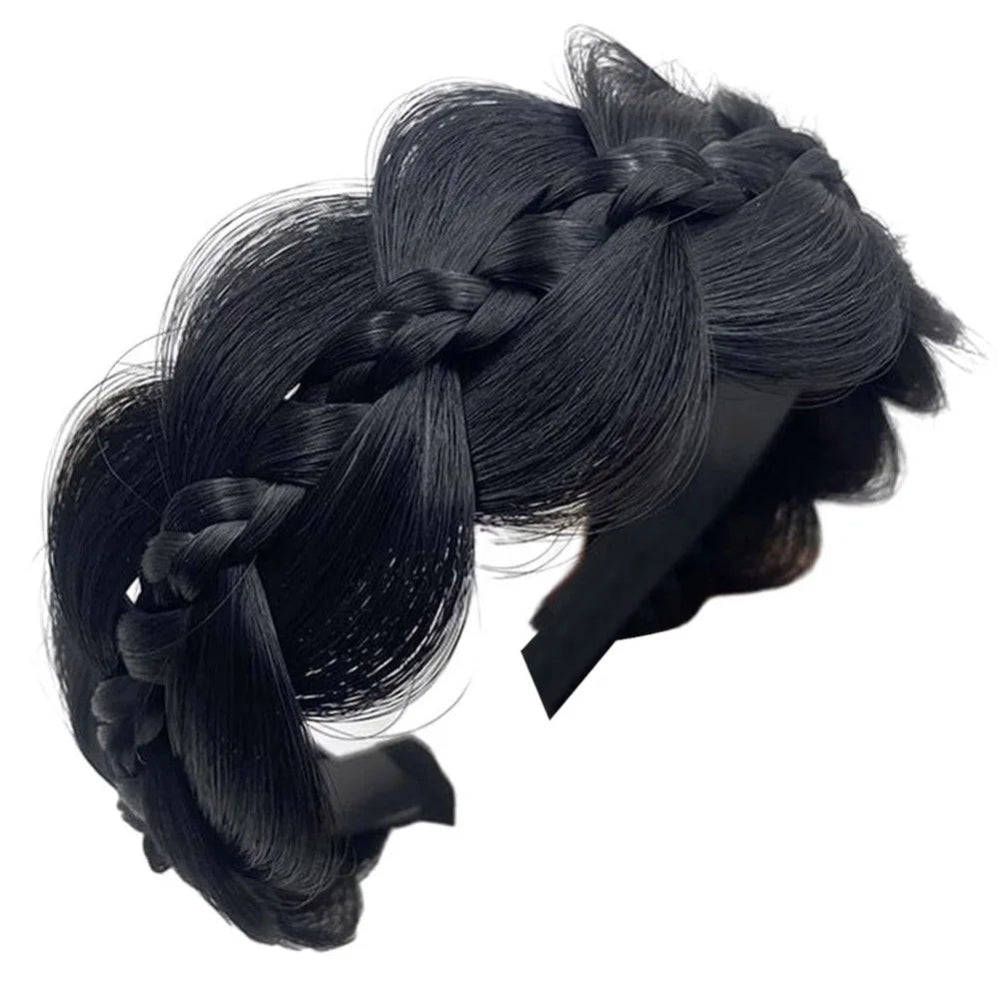 Wide Braided Retro Headband