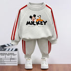 2026 Children cartoon character Side Stripe outfit Sets