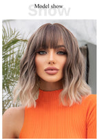 Grey Wavy Bob Wig