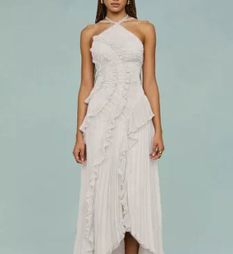 Elegant Mid-Calf A-Line Dress