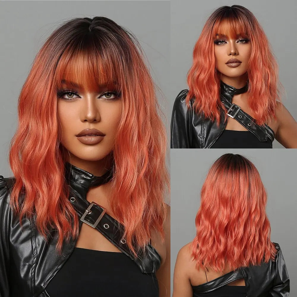 Grey Wavy Bob Wig