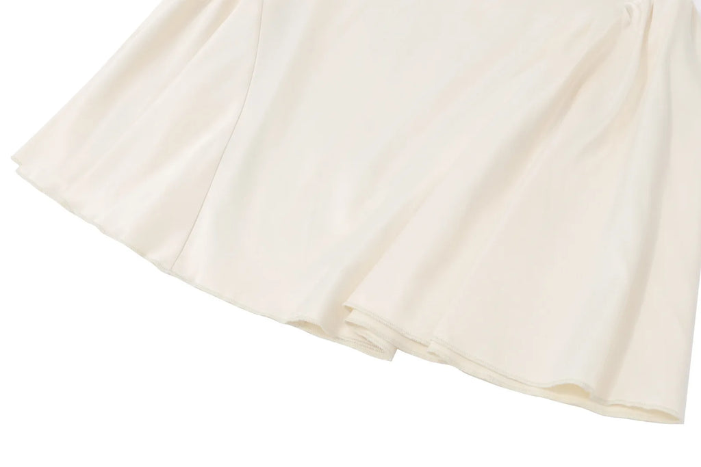 Elegant Satin A-Line Maxi Dress