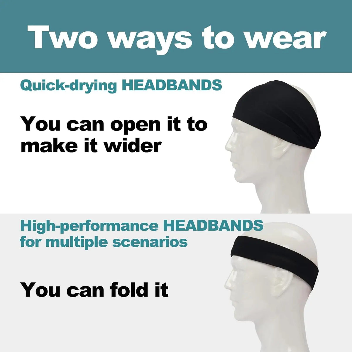 Moisture Wicking Sports Headband