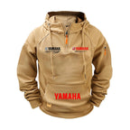 2026 Yamaha Autumn and Winter Vintage Heavy-Duty Men’s Fleece Hooded Sweater