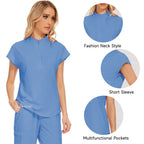 Women's Medical Uniform Elastic Scrub Set