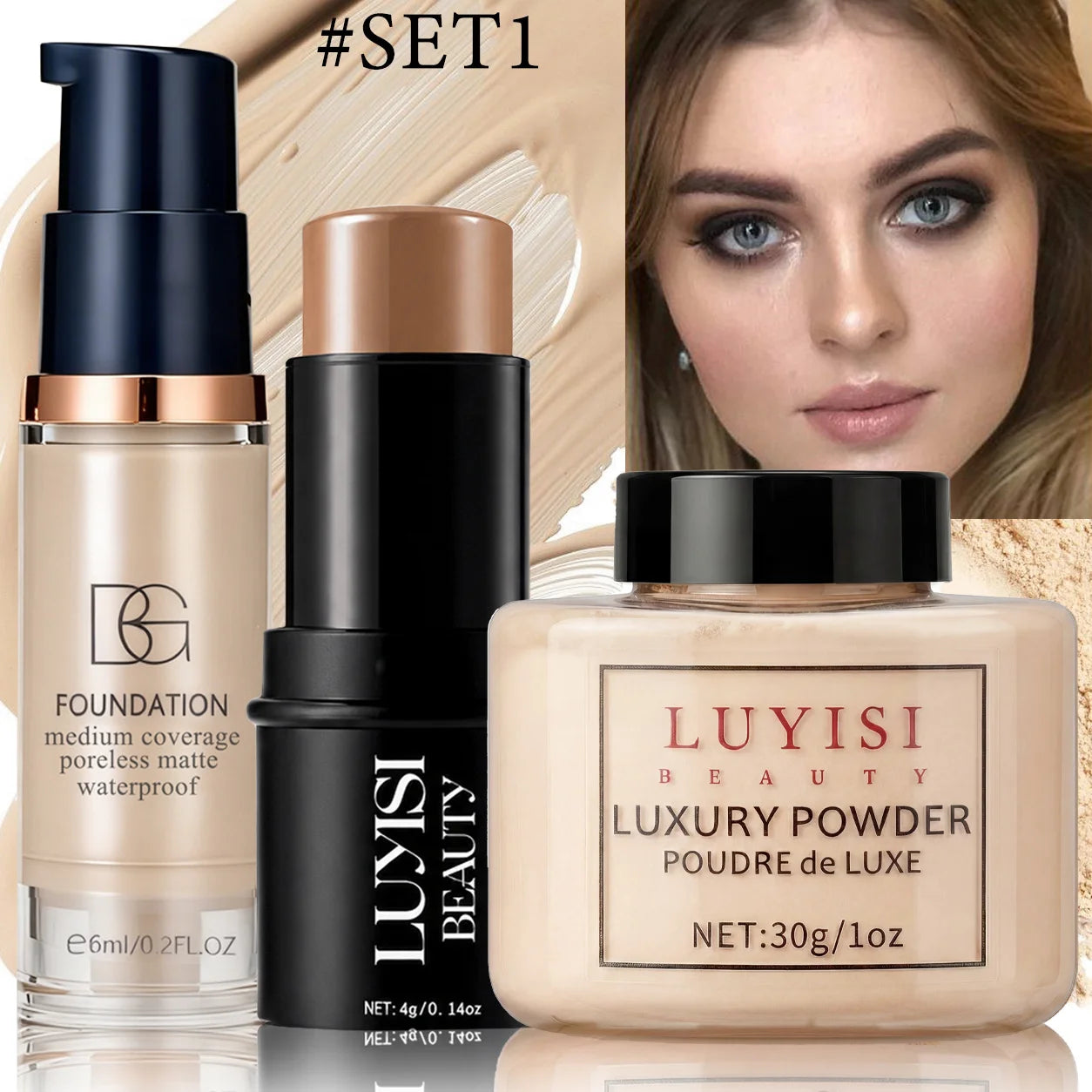 Full Coverage Face Makeup Set