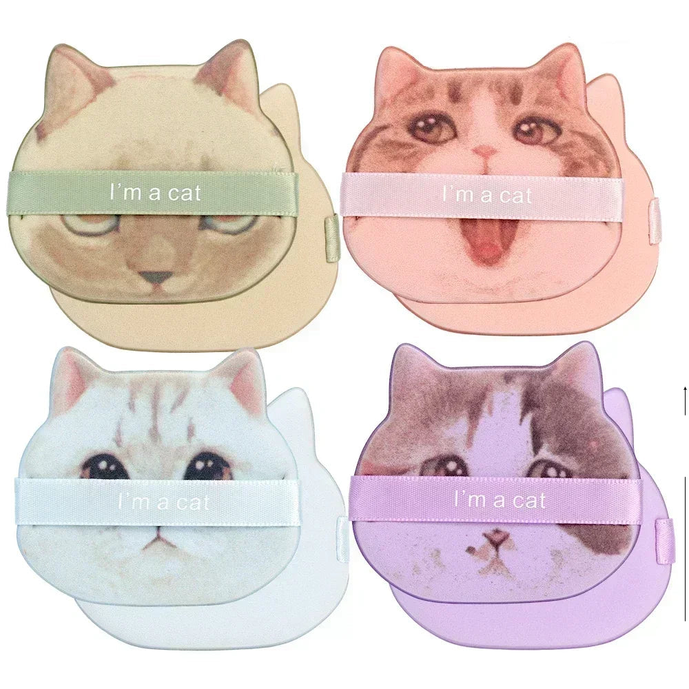 Cat Shaped Dual Use Makeup Puffs