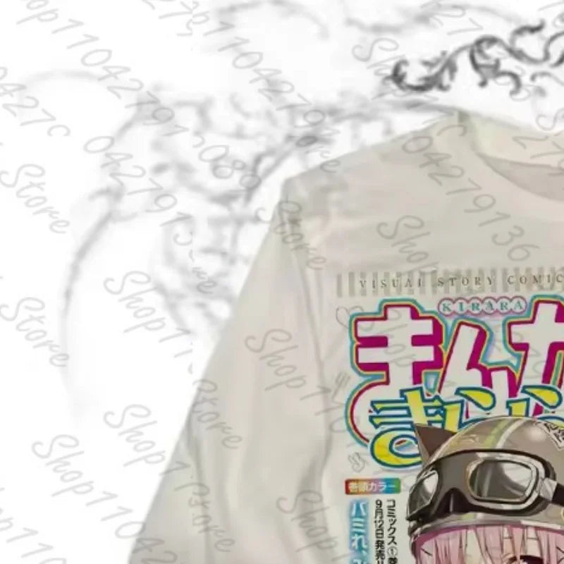 Y2K Cartoon Graphic Long Sleeve Tee