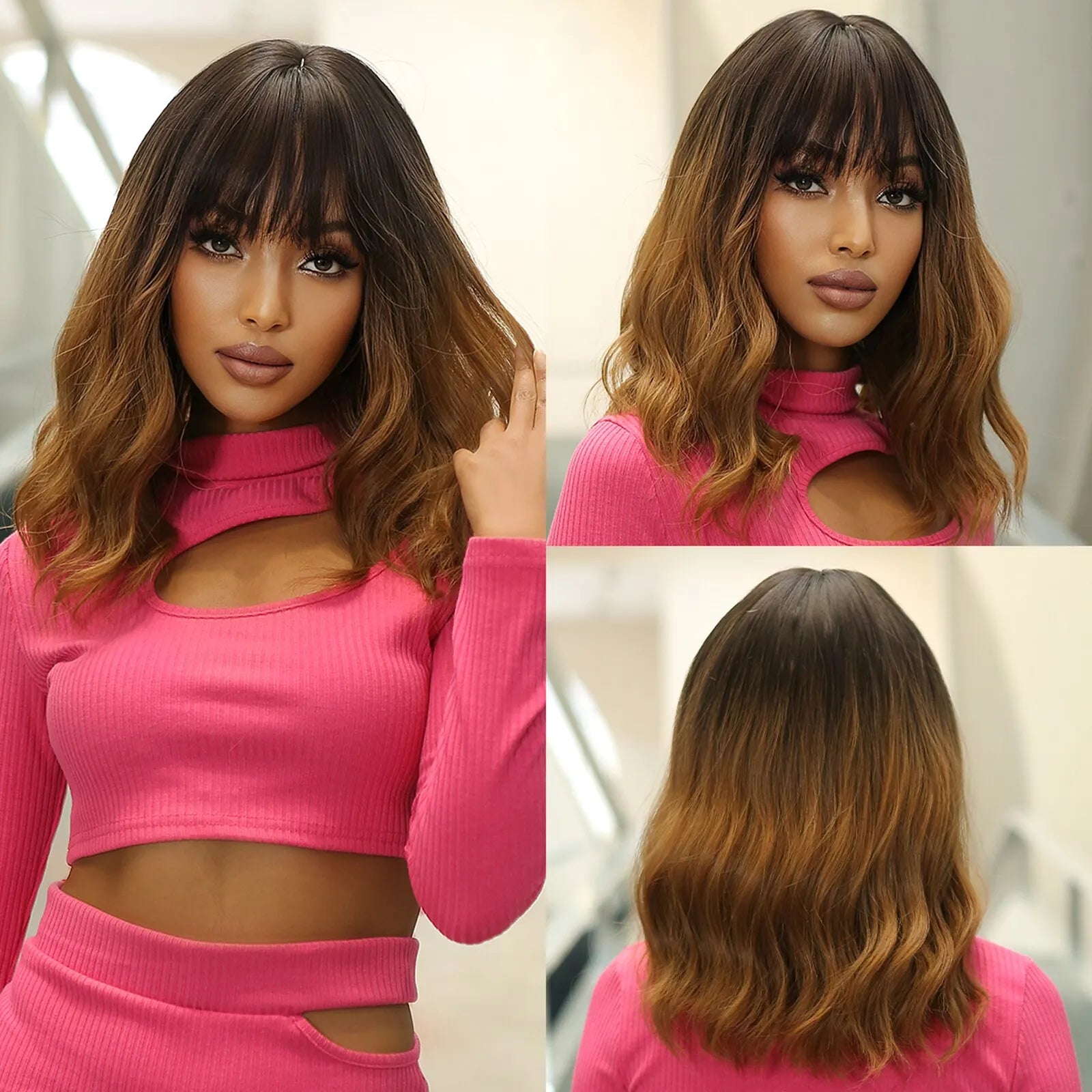 Grey Wavy Bob Wig