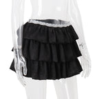 Pleated A-Line Mini Skirt
