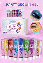 10 Piece Body Glitter Gel Set