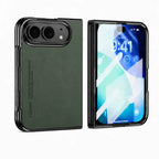 Luxury Matte PU Leather Silicone Phone Case For iPhone Duo