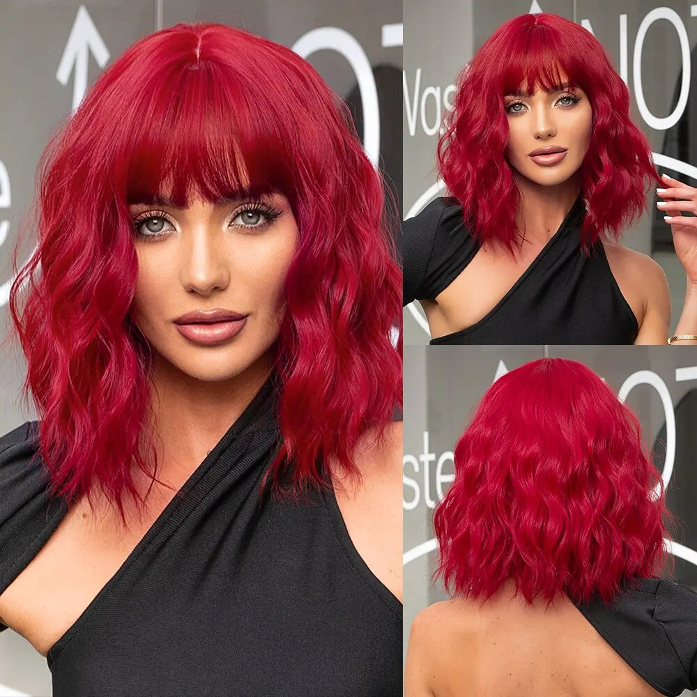 Grey Wavy Bob Wig