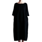 Elegant Mid-Calf A-Line Dress