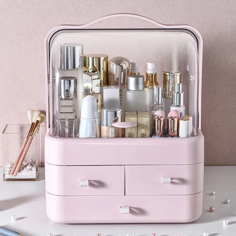 Dustproof Makeup Organizer With Drawer