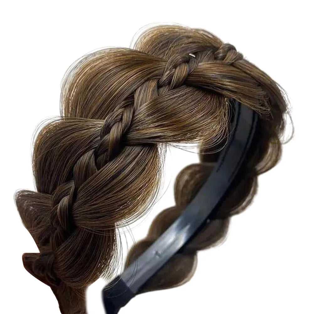 Wide Braided Retro Headband