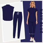 Women's Medical Uniform Elastic Scrub Set