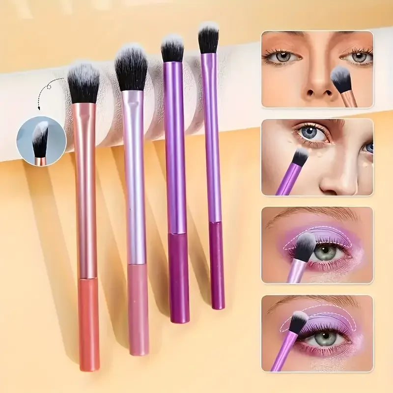 8 Piece Soft Makeup Brush Set
