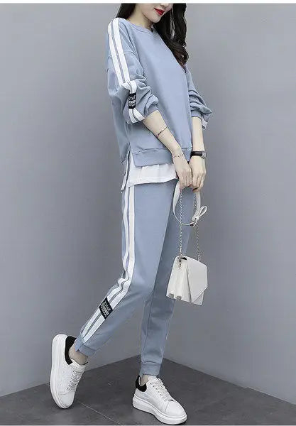 Striped Loose Fit Sportswear Set
