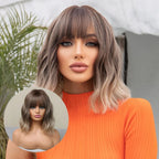 Grey Wavy Bob Wig