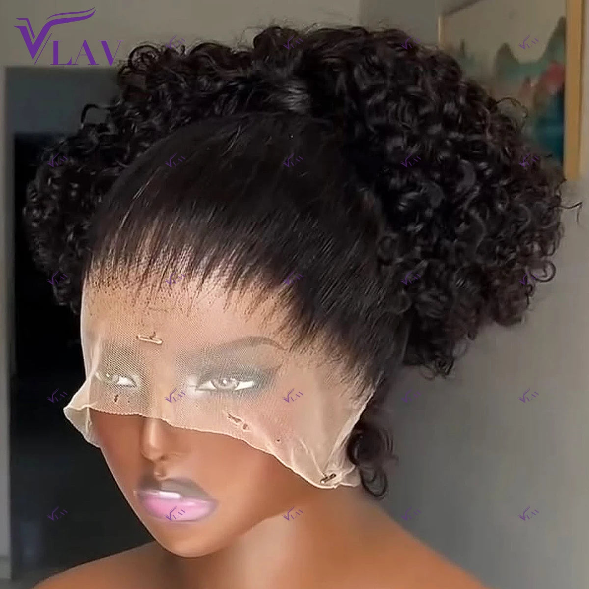 High Density Kinky Curly Lace Wig