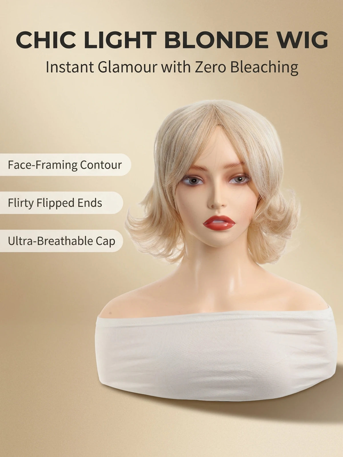 Platinum Wavy Cosplay Wig