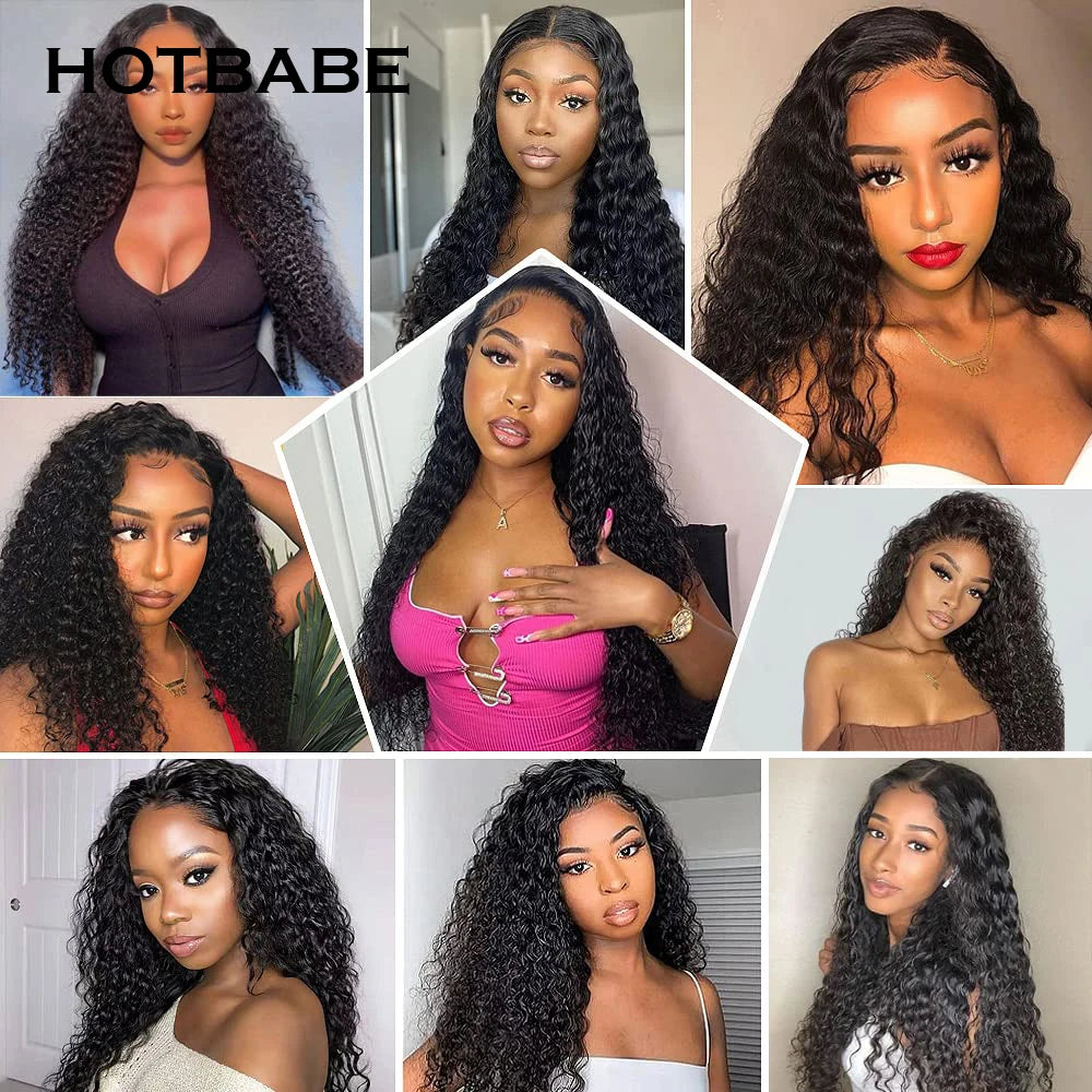 Kinky Curly Human Hair Lace Wig