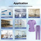 Women's Medical Scrub Uniform Set