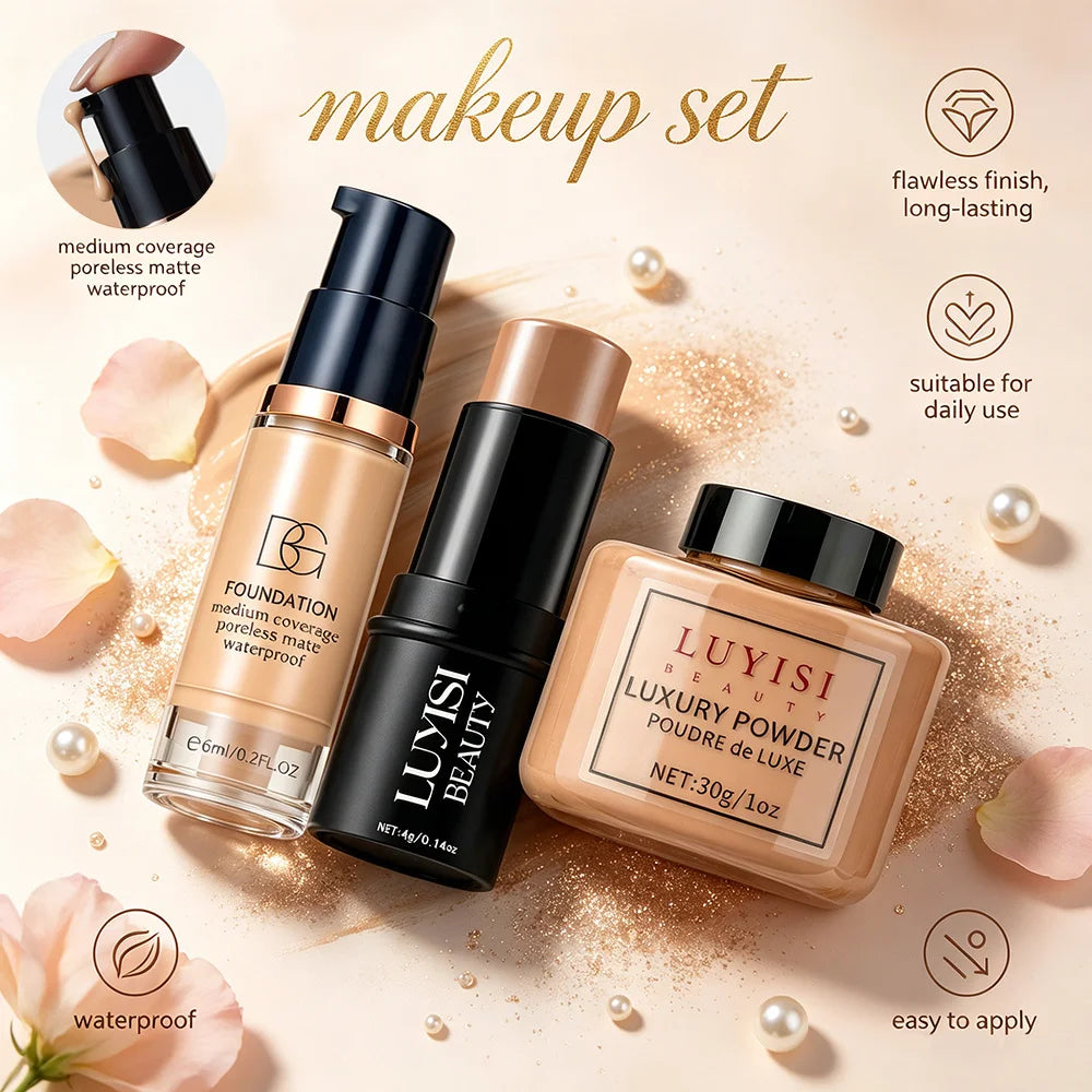 Full Coverage Face Makeup Set