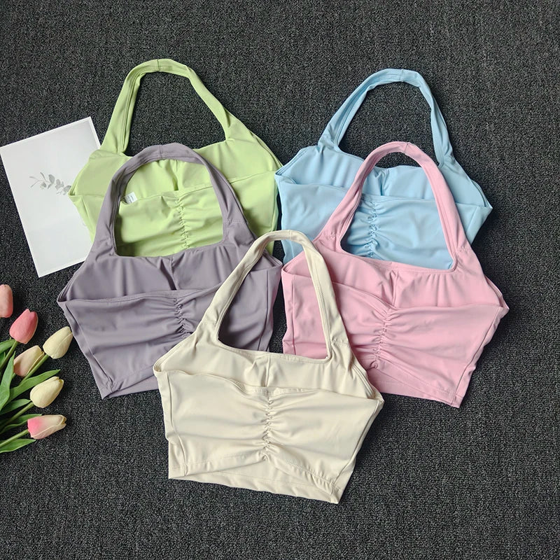 Halter Neck Medium Support Sports Bra