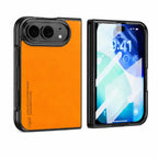 Luxury Matte PU Leather Silicone Phone Case For iPhone Duo