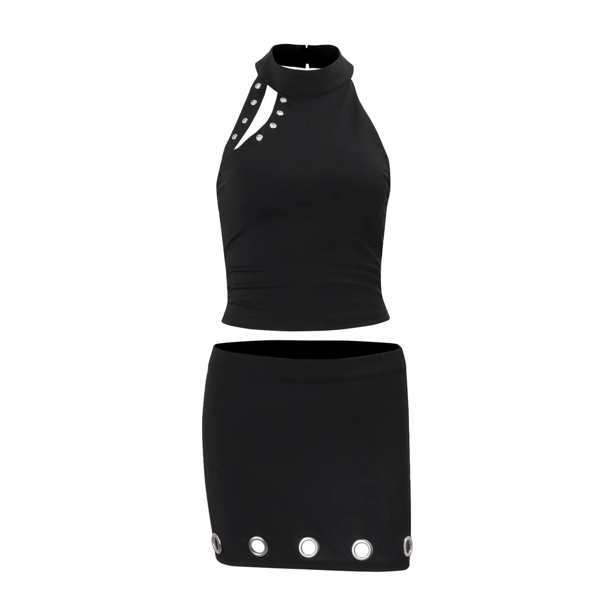 Sleeveless A-Line Skirt Set