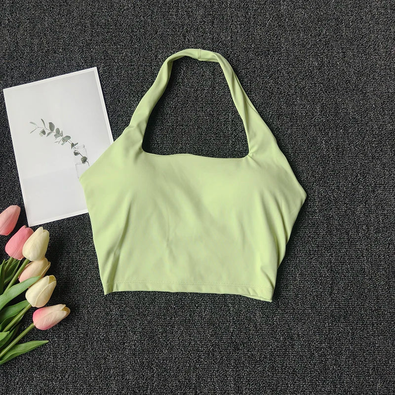 Halter Neck Medium Support Sports Bra