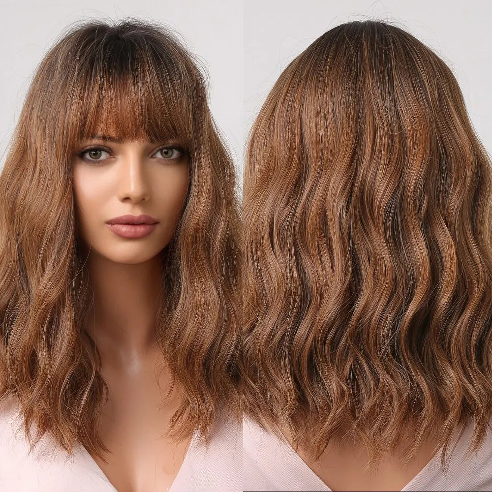 Grey Wavy Bob Wig