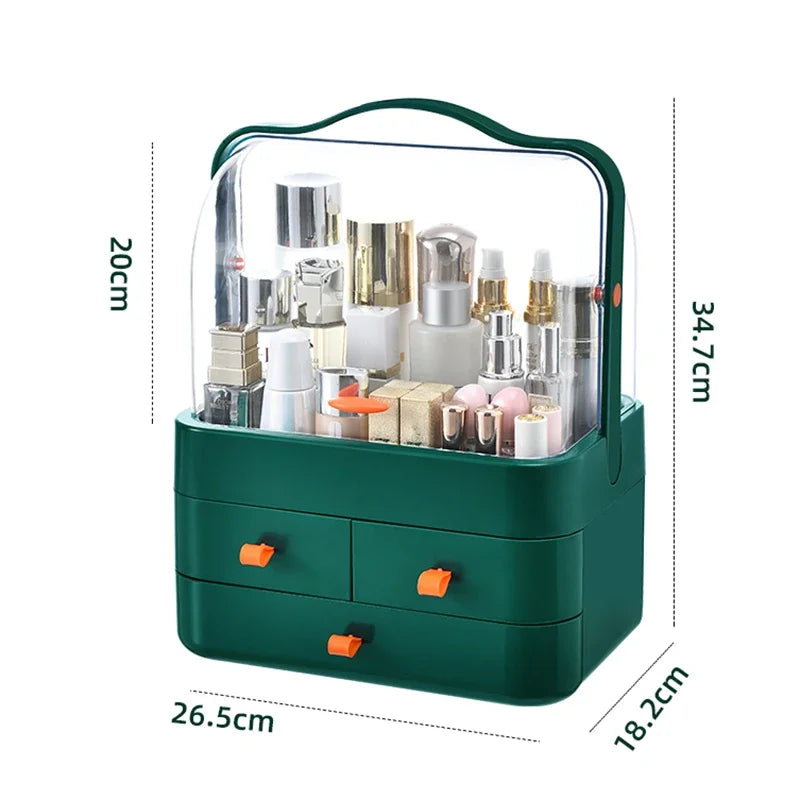Dustproof Makeup Organizer With Drawer