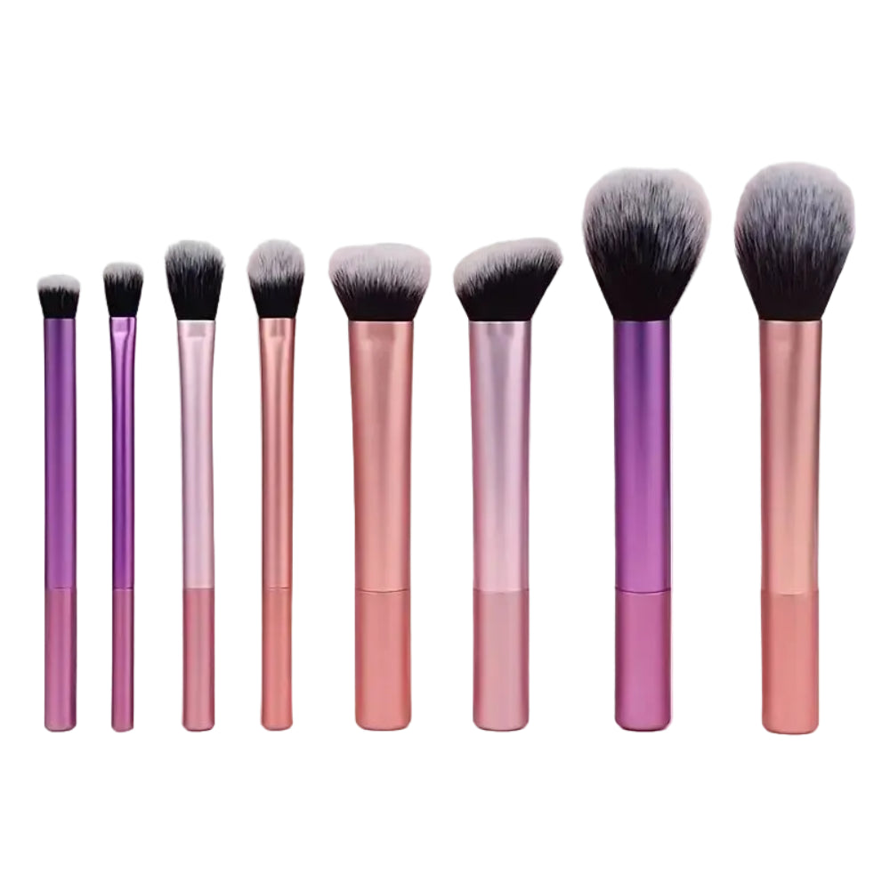8 Piece Soft Makeup Brush Set