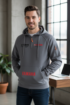 2026 Yamaha Autumn and Winter Vintage Heavy-Duty Men’s Fleece Hooded Sweater