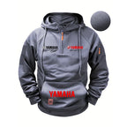 2026 Yamaha Autumn and Winter Vintage Heavy-Duty Men’s Fleece Hooded Sweater