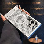 Samsung S26 Ultra S25 S24 Plus Magnetic Cooling Case with Folding Bracket Holder Cover