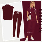 Women's Medical Uniform Elastic Scrub Set