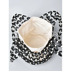 Women's Woven Bucket Shoulder Bag